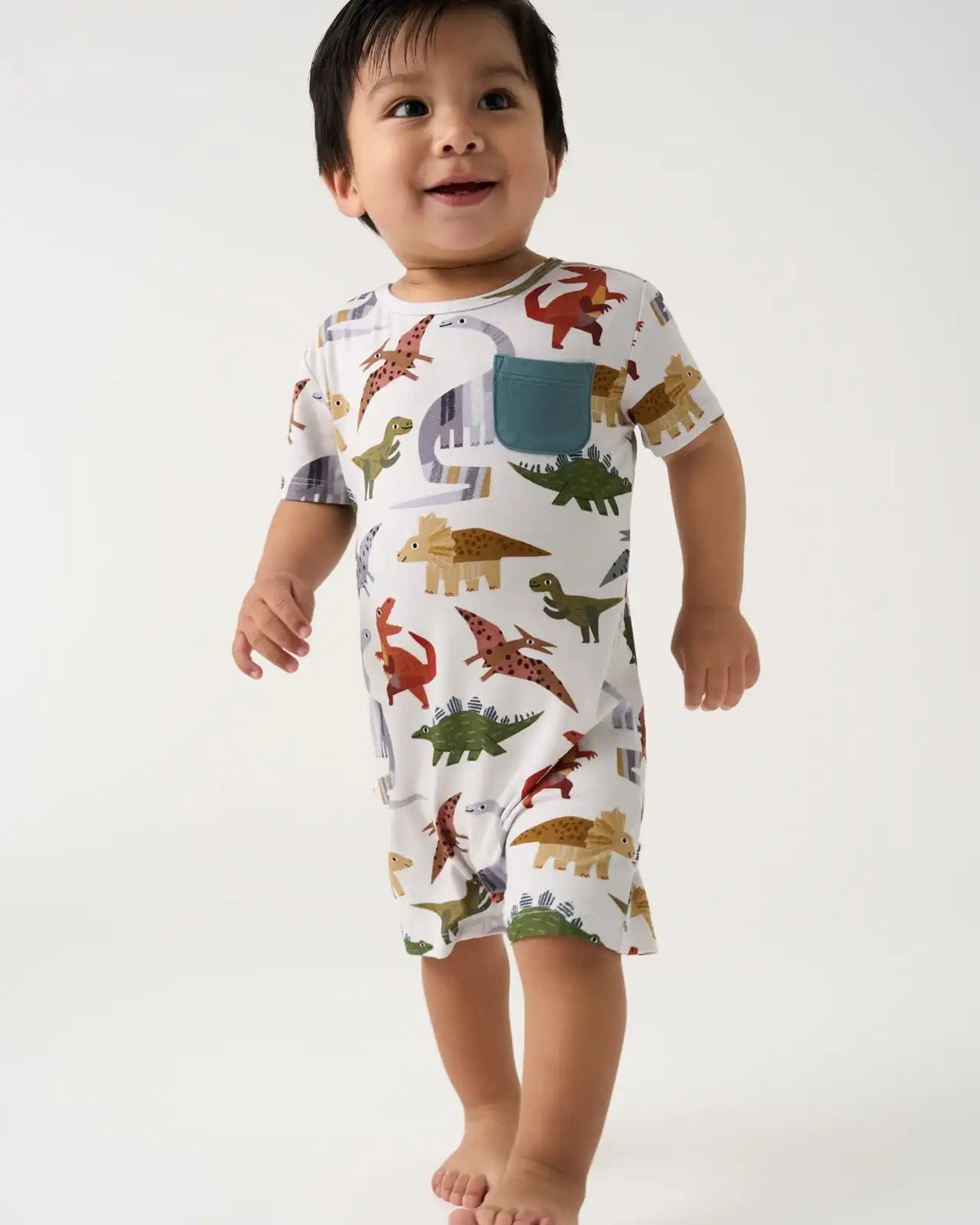 Roar & Explore Pocket Shorty Romper