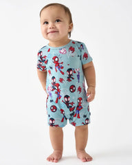 Spidey & His Amazing Friends Tiny Webs Pocket Shorty Romper