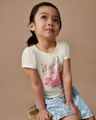 Howdy Cowgirl Puff Sleeve Tee