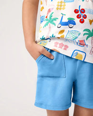 Blue Bolt Shorts