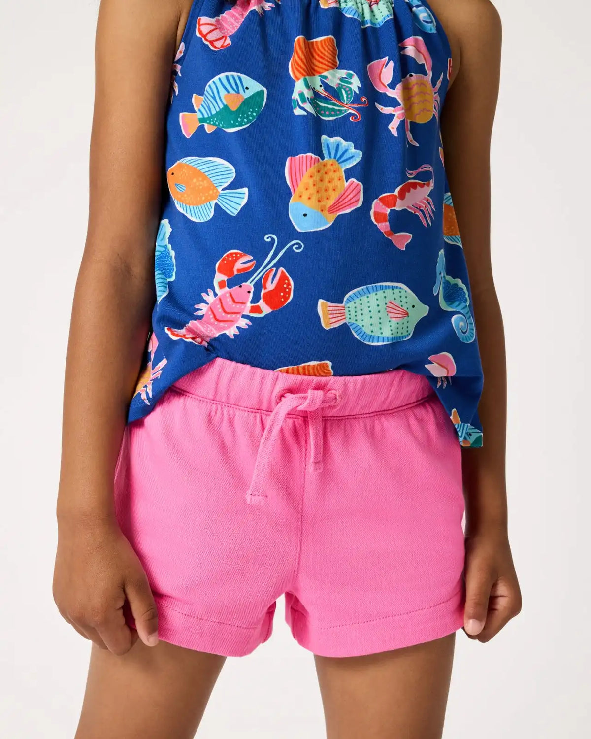 Pink Spark Denim Shorts