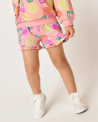 Fruit Frenzy Ruffle Shorts