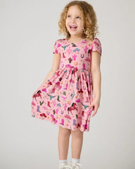 Pink Rancher Roundup Skater Dress