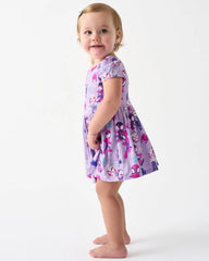 Spidey & His Amazing Friends Purple Tiny Webs Skater Dress with Bodysuit