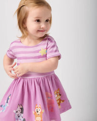 Bluey Friends Forever Short Sleeve Dress with Bloomer