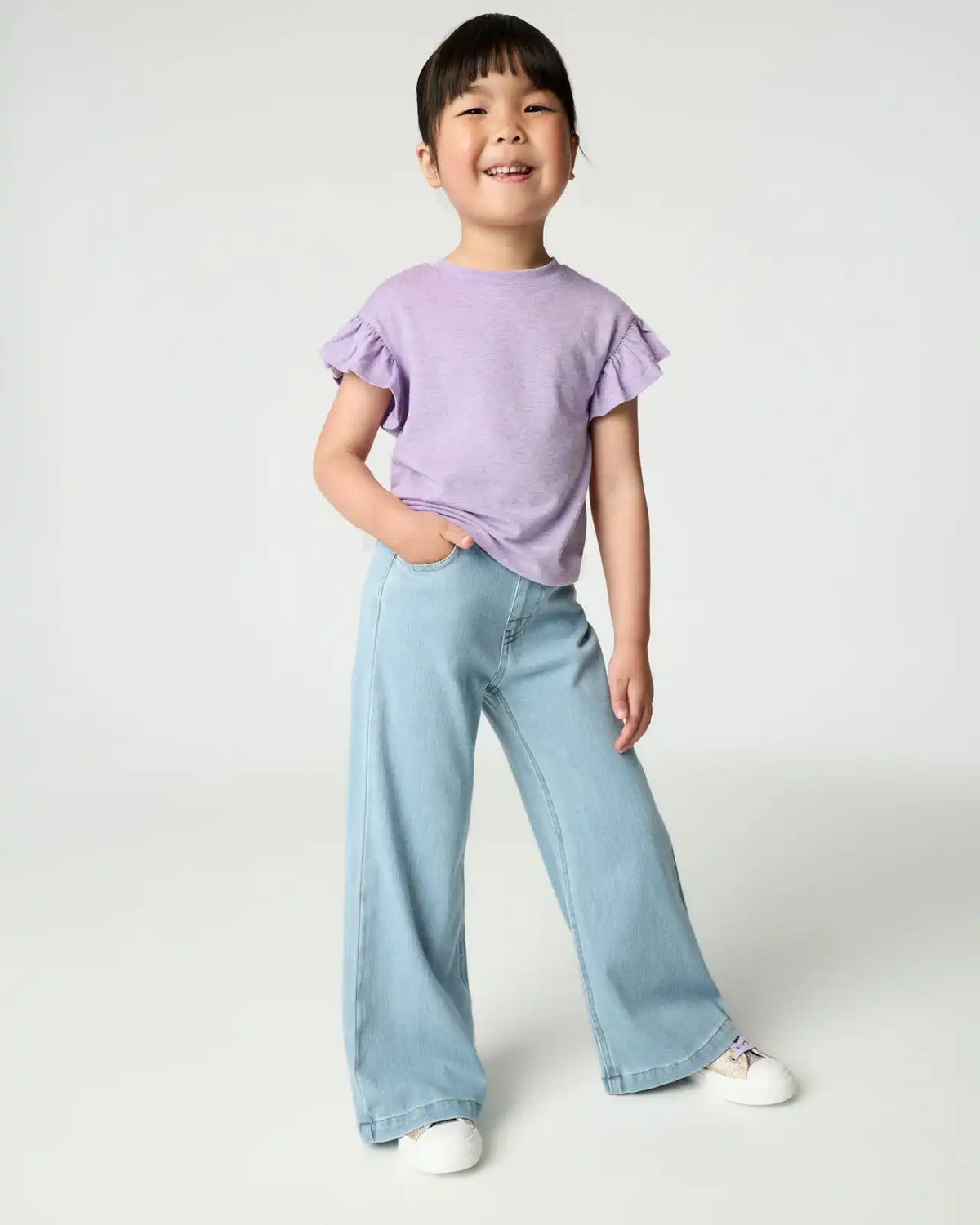 Heather Lavender Flutter Tee
