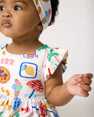 Ciao Bella Flutter Twirl Dress with Bodysuit