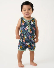 Tropical Garden Henley Romper