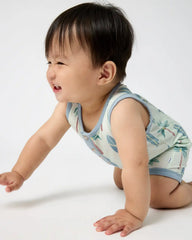 Palm Dunes Henley Romper