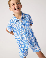 Summer Shores Button Down Polo