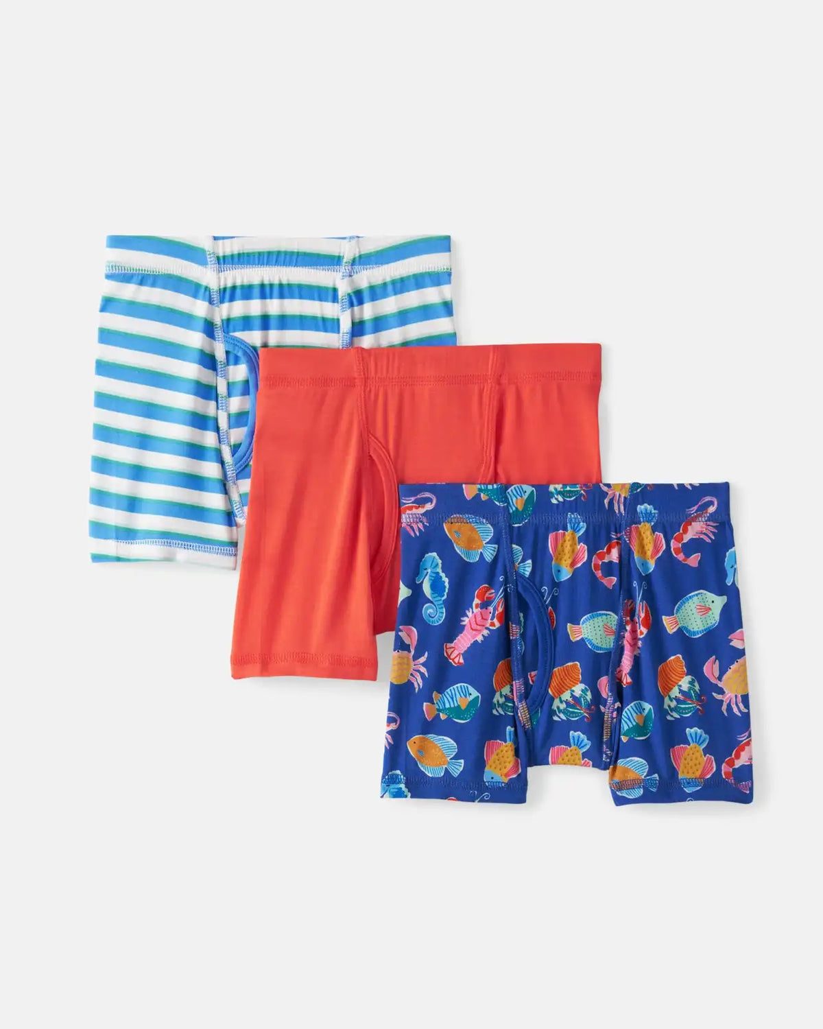 Tidepool Party 3 Pack Boy's Boxer Brief Underwear