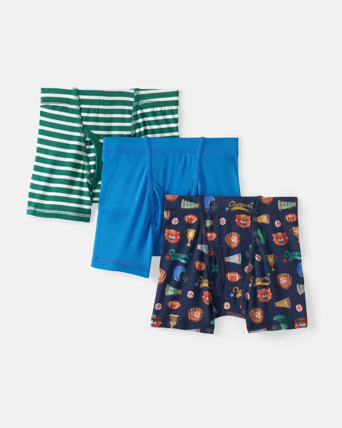 Team Spirit 3 Pack Boy's Boxer Brief Underwear