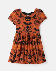 Midnight Mischief Bow Back Skater Dress