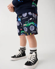 Monster Truck Madness Drawstring Shorts
