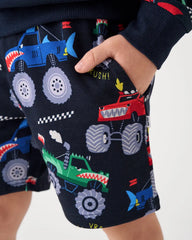 Monster Truck Madness Drawstring Shorts