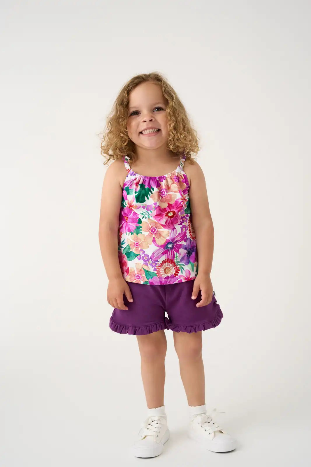 Royal Violet Ruffle Shorts