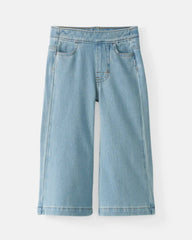 Light Blue Wide Leg Denim Pants