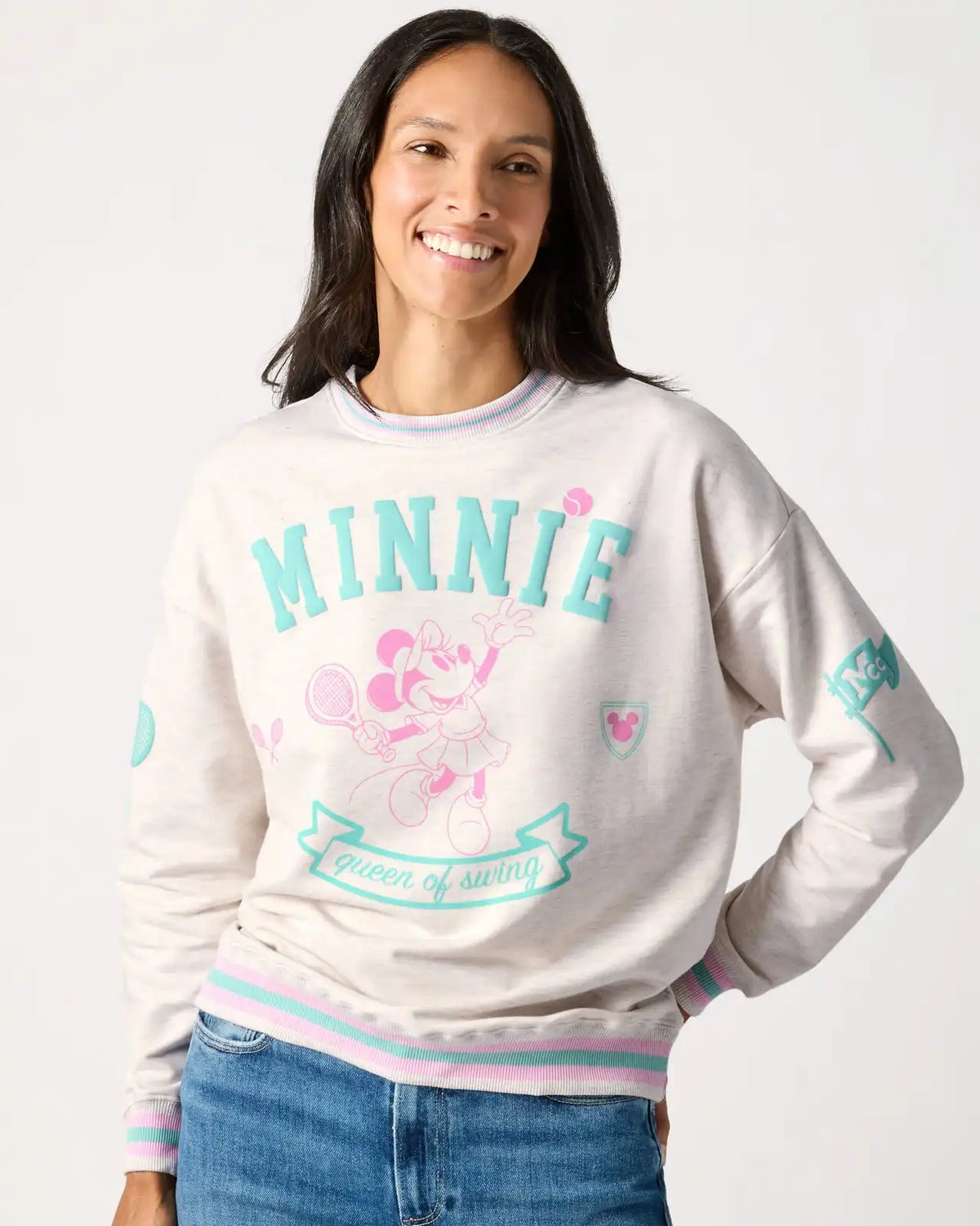 Disney Minnie Mouse Queen of Swing Women's Crewneck Sweatshirt