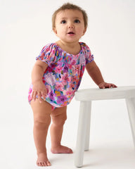 Sweet Sprigs Smocked Bubble Romper