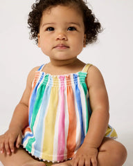 Rainbow Ribbon Smocked Top with Bloomer