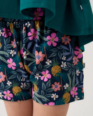 Tropical Garden Smocked Shorts