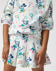 Disney Mickey Mouse & Minnie Mouse Match Drop Shoulder Crewneck