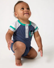 Disney Mickey Mouse Sports Club Henley Shorty Romper