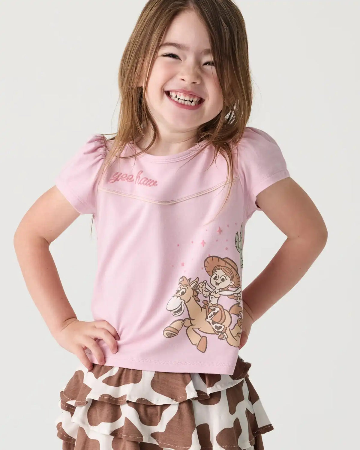 Disney & Pixar Howdy Jessie Puff Sleeve Tee
