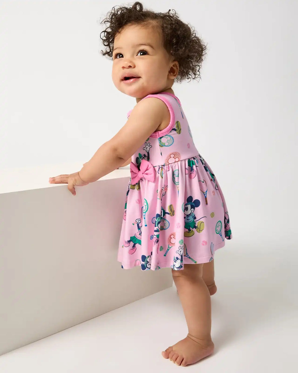Disney Mickey Mouse & Minnie Mouse Match Twirl Dress with Bodysuit