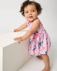 Disney Mickey Mouse & Minnie Mouse Match Twirl Dress with Bodysuit