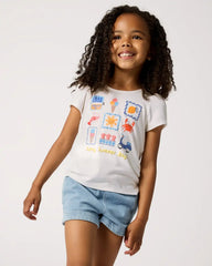 Ciao Bella Bow Back Puff Sleeve Tee