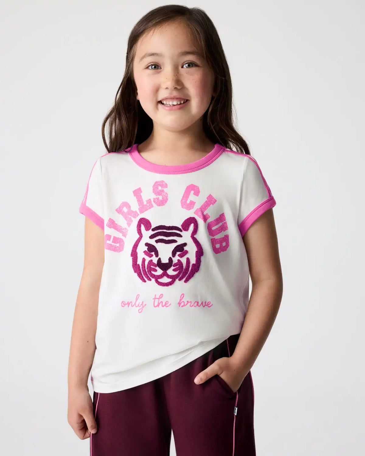 Brave Tiger Scoop Neck Tee