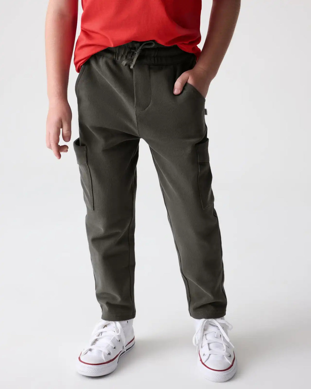 Washed Black Cargo Pants