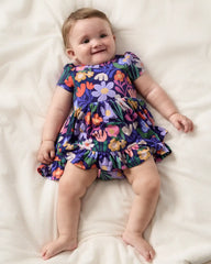 Wild Garden Ruffle Twirl Dress with Bodysuit