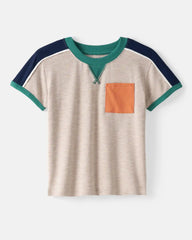 Linen Heather Relaxed Pocket Tee