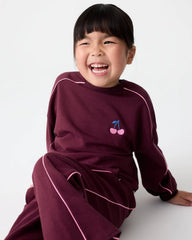Classic Burgundy Drop Shoulder Crewneck