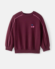 Classic Burgundy Drop Shoulder Crewneck