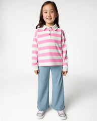 Pink Spark Stripe Polo Shirt