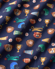 Team Spirit Two-Piece Short Sleeve & Shorts Pajama Set