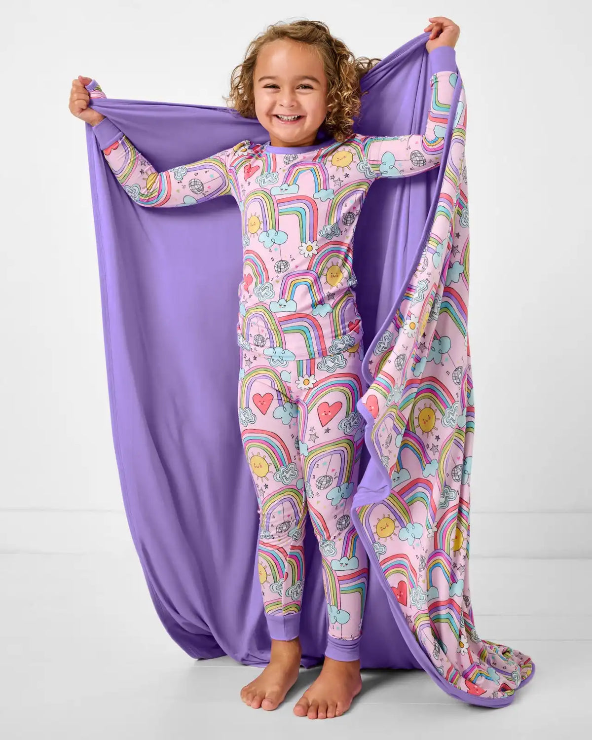 Disco Rainbows Large Cloud Blanket®