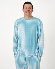 Dockside Stripe Men's Long Sleeve Pajama Top