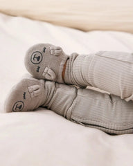 Dove Gray Bear Booties