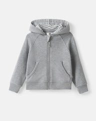 Heather Gray Zip Hoodie