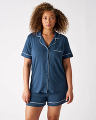 Indigo Women's Short Sleeve & Shorts Pajama Set
