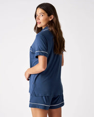 Indigo Women's Short Sleeve & Shorts Pajama Set