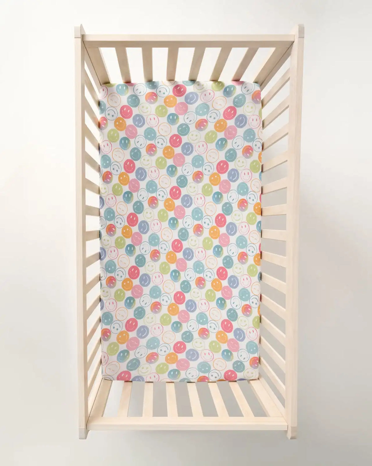 Positive Vibes Fitted Crib Sheet