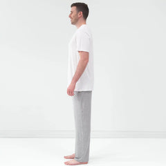 Bright White Men's Short Sleeve Pajama Top