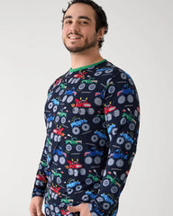 Monster Truck Madness Men's Long Sleeve Pajama Top