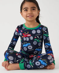Monster Truck Madness Two-Piece Pajama Set