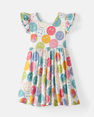 Positive Vibes Flutter Twirl Dress
